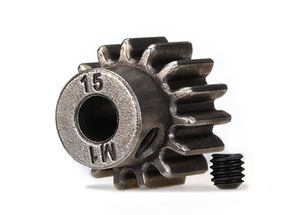 Gear, 15-T pinion (1.0 metric pitch) (fits 5mm shaft)/ set screw (TRX-6487X)
