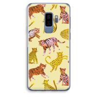 Cute Tigers and Leopards: Samsung Galaxy S9 Plus Transparant Hoesje - thumbnail