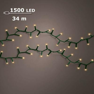 Basic kerstverlichting LED compact rice lights 1500 klassiek