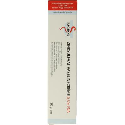 Fagron Zinksulfaat vaselinecreme 0.5% FNA