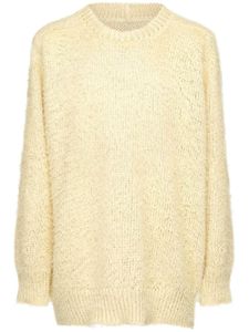 Maison Margiela pull en maille texturée - Jaune