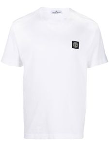 Stone Island t-shirt à patch logo - Blanc