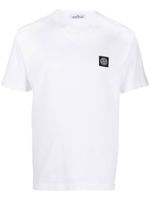 Stone Island t-shirt à patch logo - Blanc