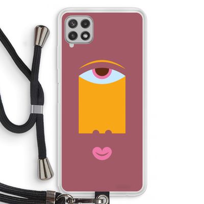 Mono V: Samsung Galaxy A22 4G Transparant Hoesje met koord