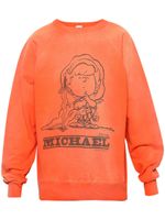 SAINT MXXXXXX sweat en coton à imprimé graphique - Orange