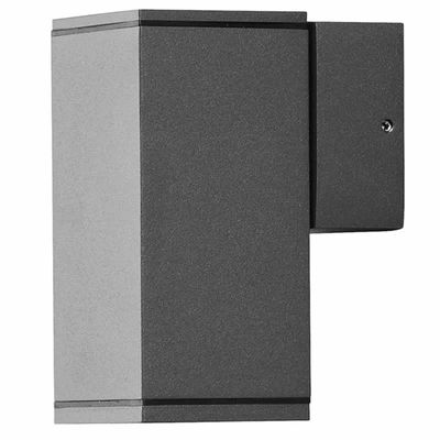 Monza 7908-370 wandlamp aluminium zwart 13.5cm hoog 6.5cm breed 10cm diep