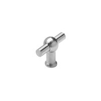 Intersteel Meubelknop T-vorm 22mm recht geborsteld RVS - thumbnail