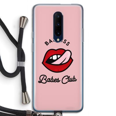 Badass Babes Club: OnePlus 7 Pro Transparant Hoesje met koord