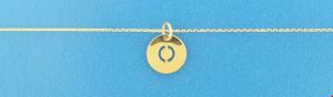 TFT Collier Geelgoud Letter O 0,8 mm x 40-42-44 cm