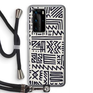 Marrakech print: Huawei P40 Pro Transparant Hoesje met koord
