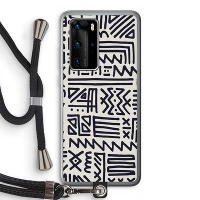 Marrakech print: Huawei P40 Pro Transparant Hoesje met koord