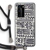 Marrakech print: Huawei P40 Pro Transparant Hoesje met koord