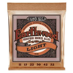 Ernie Ball 2148 Earthwood Light Phosphor Bronze 011 - 052 snarenset voor westerngitaar