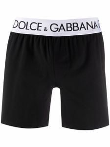 Dolce & Gabbana boxer à ceinture à logo - Noir