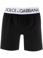 Dolce & Gabbana boxer à ceinture à logo - Noir - thumbnail