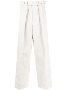 Jil Sander pantalon en coton à coupe ample - Gris