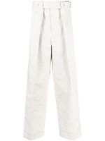 Jil Sander pantalon en coton à coupe ample - Gris