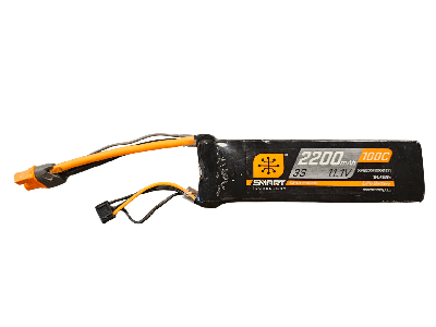 Tweedehands Spektrum 11.1V 2200mAh 3S 100C Smart LiPo accu met IC3 stekker