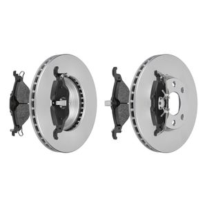 Remmenset, remschijf f.becker_line, Remschijftype: Geventileerd: , Inbouwplaats: Vooras, u.a. fÃ¼r VW, Skoda, Audi, Seat