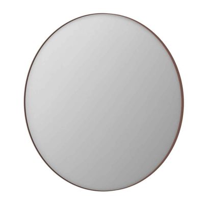INK SP15 Spiegel Rond Geborsteld Koper Aluminium Kader 120 x 3,5 cm