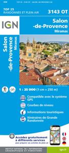 Wandelkaart - Topografische kaart 3143OT Salon-de-Provence | IGN - Institut Géographique National