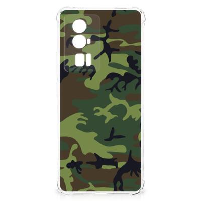 Xiaomi Poco F5 Pro Doorzichtige Silicone Hoesje Army Dark Xiaomi Poco F5 Pro Doorzichtige Silicone Hoesje Army Dark