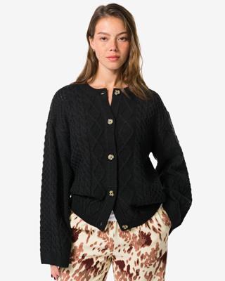 HEMA Damesvest Henna Zwart (zwart)