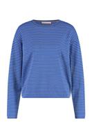 Amy stripe pullover - cobalt/dark sahara - 07100