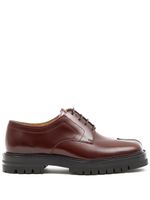 Maison Margiela derbies Tabi à lacets - Marron