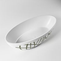 Vrijstaand bad Mondiaz Holm Design | 180x85 cm | Solid surface | Ovaal | Army