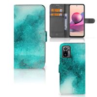 Hoesje Xiaomi Redmi Note 10S | 10 4G | Poco M5s Painting Blue | Portemonnee hoesje
