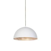 QAZQA Industriële hanglamp wit met goud 35 cm - Magna Eco