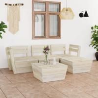 5-delige Loungeset pallet geïmpregneerd vurenhout