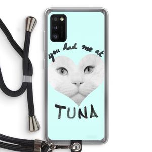 You had me at tuna: Samsung Galaxy A41 Transparant Hoesje met koord