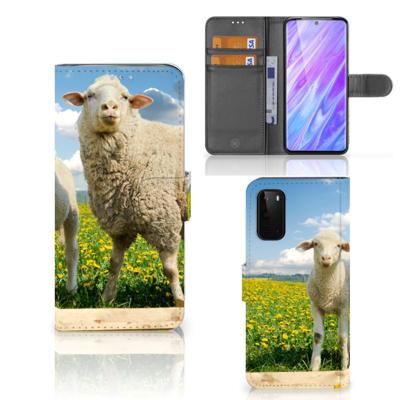 Samsung Galaxy S20 | Telefoonhoesje | Met pasjeshouder | Schaap en Lammetje