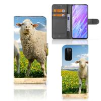 Samsung Galaxy S20 | Telefoonhoesje | Met pasjeshouder | Schaap en Lammetje