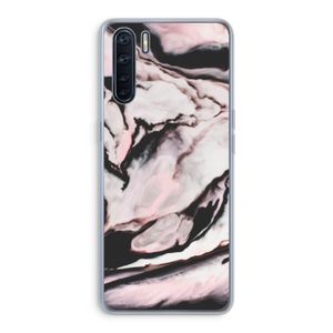 Roze stroom: Oppo A91 Transparant Hoesje