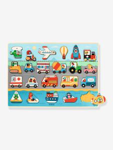 DJECO Transport Wooden Puzzle Vormpuzzel 22 stuk(s) Voertuigen