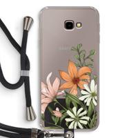 Floral bouquet: Samsung Galaxy J4 Plus Transparant Hoesje met koord