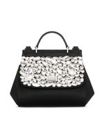 Dolce & Gabbana Kids sac à ornements en cristal - Noir