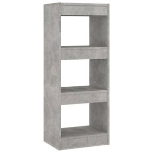 vidaXL Boekenkast/kamerscherm 40x30x103 cm bewerkt hout betongrijs