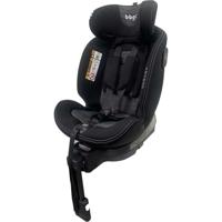Draaibare autostoel - BBGO - Blissrider - Geboorte tot 12 jaar - I-SIZE 40-150 cm - ISOFIX - Zwart en grijs - Kunstleer