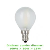 LED E14-G45 Filament Bulb 4W - 3-staps Dimbaar - 2700K - 450 Lm - thumbnail