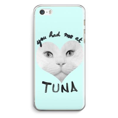 You had me at tuna: iPhone 5 / 5S / SE Transparant Hoesje