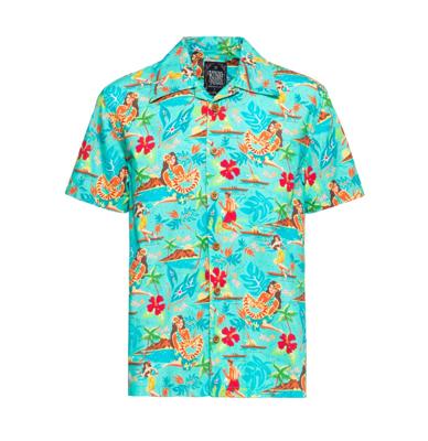 King Kerosin Hawaii Island Hula Shirt-XXL
