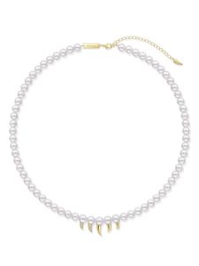 TASAKI collier en or 18ct Collection Line Danger à perles Akoya