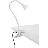 LED Klemlamp 3W - Warm Wit 3000K - Glanzend Wit Kunststof