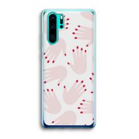 Hands pink: Huawei P30 Pro Transparant Hoesje