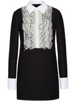 Valentino Garavani robe courte Crepe Couture - Noir