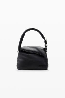 Gewatteerde leren tas M - BLACK - U Gewatteerde leren tas M - BLACK - U